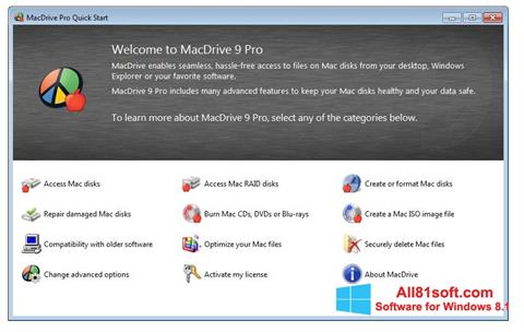 સ્ક્રીનશૉટ MacDrive Windows 8.1