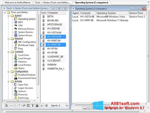 સ્ક્રીનશૉટ Remote Administration Tool Windows 8.1