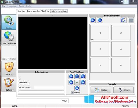 સ્ક્રીનશૉટ webcamXP Windows 8.1