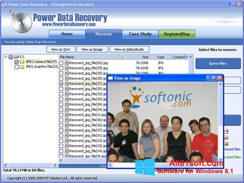 સ્ક્રીનશૉટ Power Data Recovery Windows 8.1