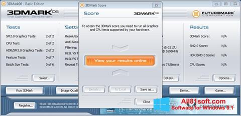 સ્ક્રીનશૉટ 3DMark06 Windows 8.1