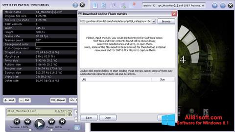 સ્ક્રીનશૉટ FLV Player Windows 8.1