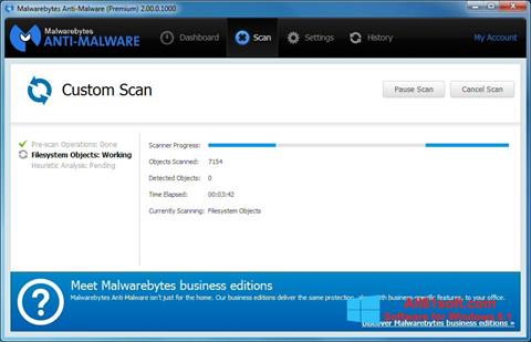 સ્ક્રીનશૉટ Malwarebytes Anti-Malware Windows 8.1