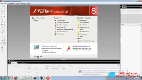 સ્ક્રીનશૉટ Macromedia Flash Player Windows 8.1