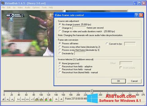 સ્ક્રીનશૉટ VirtualDubMod Windows 8.1