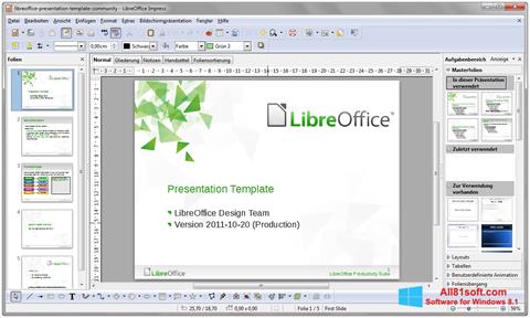 સ્ક્રીનશૉટ LibreOffice Windows 8.1