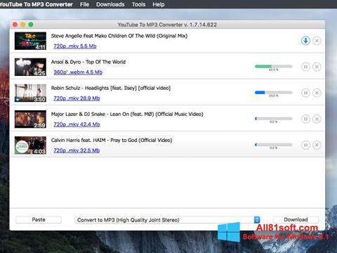 સ્ક્રીનશૉટ Free YouTube to MP3 Converter Windows 8.1