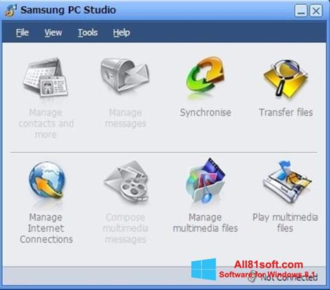 સ્ક્રીનશૉટ Samsung PC Studio Windows 8.1