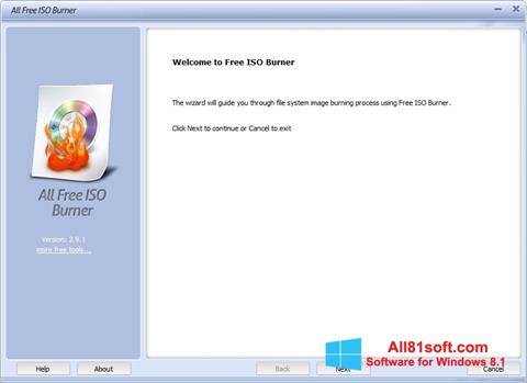 સ્ક્રીનશૉટ ISO Burner Windows 8.1