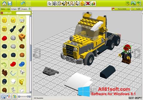 સ્ક્રીનશૉટ LEGO Digital Designer Windows 8.1