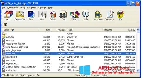 સ્ક્રીનશૉટ WinRAR Windows 8.1