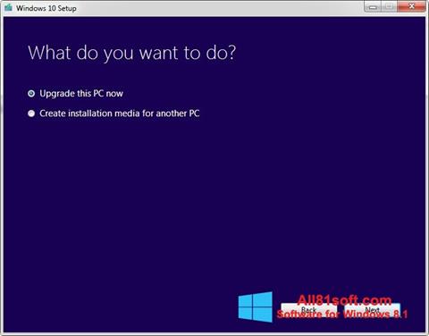 સ્ક્રીનશૉટ Media Creation Tool Windows 8.1
