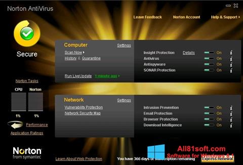 સ્ક્રીનશૉટ Norton AntiVirus Windows 8.1