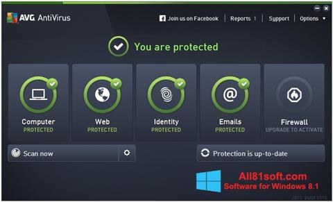સ્ક્રીનશૉટ AVG AntiVirus Pro Windows 8.1