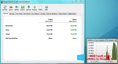 સ્ક્રીનશૉટ NetWorx Windows 8.1