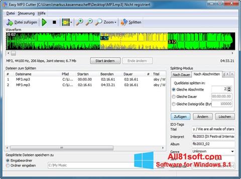 સ્ક્રીનશૉટ MP3 Cutter Windows 8.1