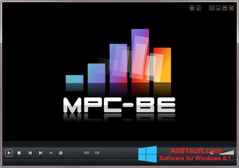 સ્ક્રીનશૉટ MPC-BE Windows 8.1