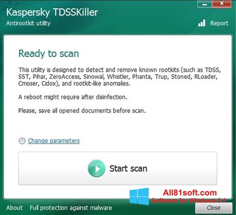 સ્ક્રીનશૉટ Kaspersky TDSSKiller Windows 8.1