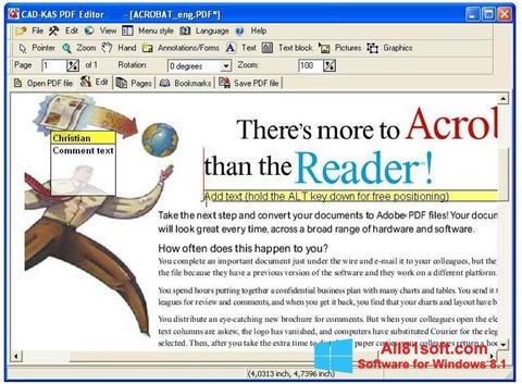 સ્ક્રીનશૉટ PDF Reader Windows 8.1